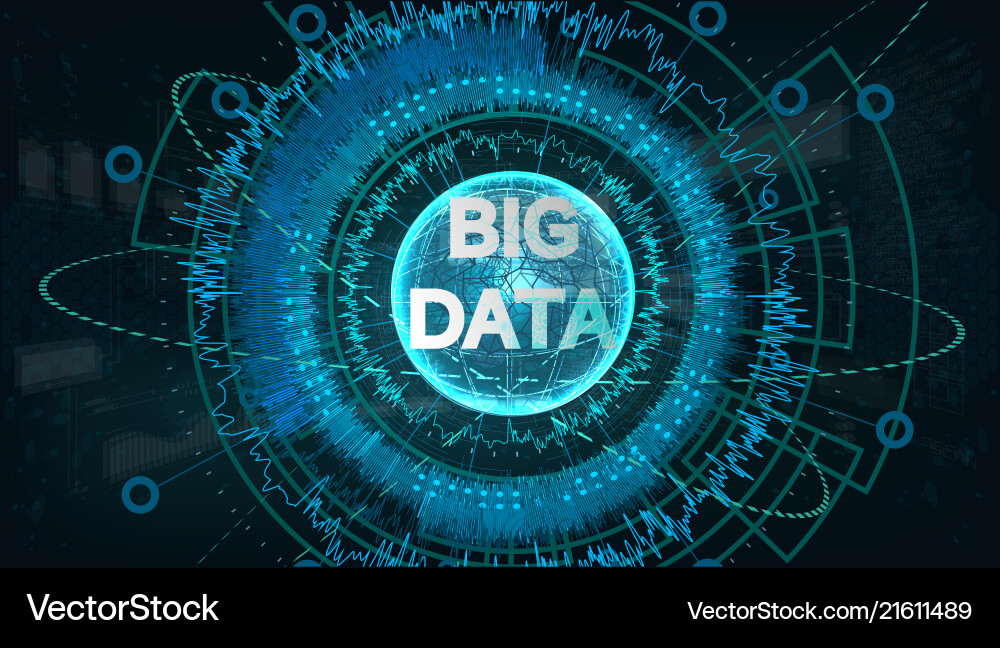 Big data visualization Big data visualization vector image