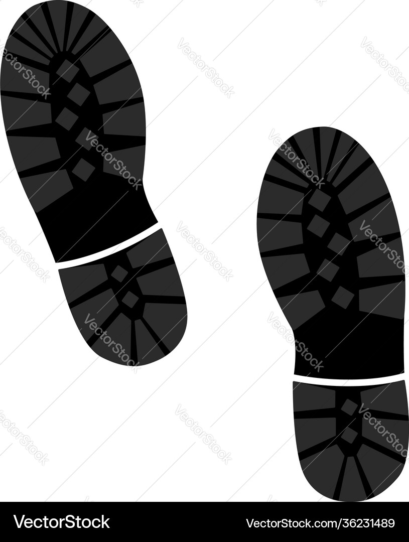 Boot print icon Boot print icon vector image