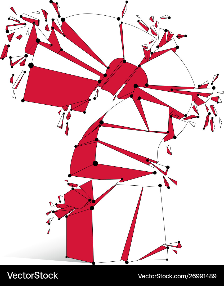 Broken question mark exploding query breaking Broken question mark exploding query breaking Vector Image