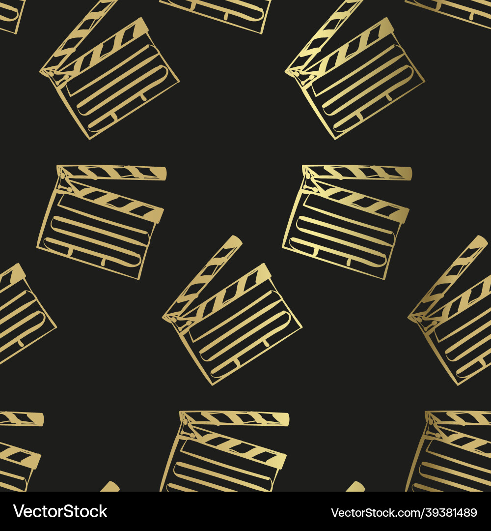 Clapper board sketch isolated design element Clapper board sketch isolated design element vector image