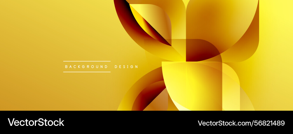 Golden abstract design overlapping shapes create Golden abstract design overlapping shapes create vector image