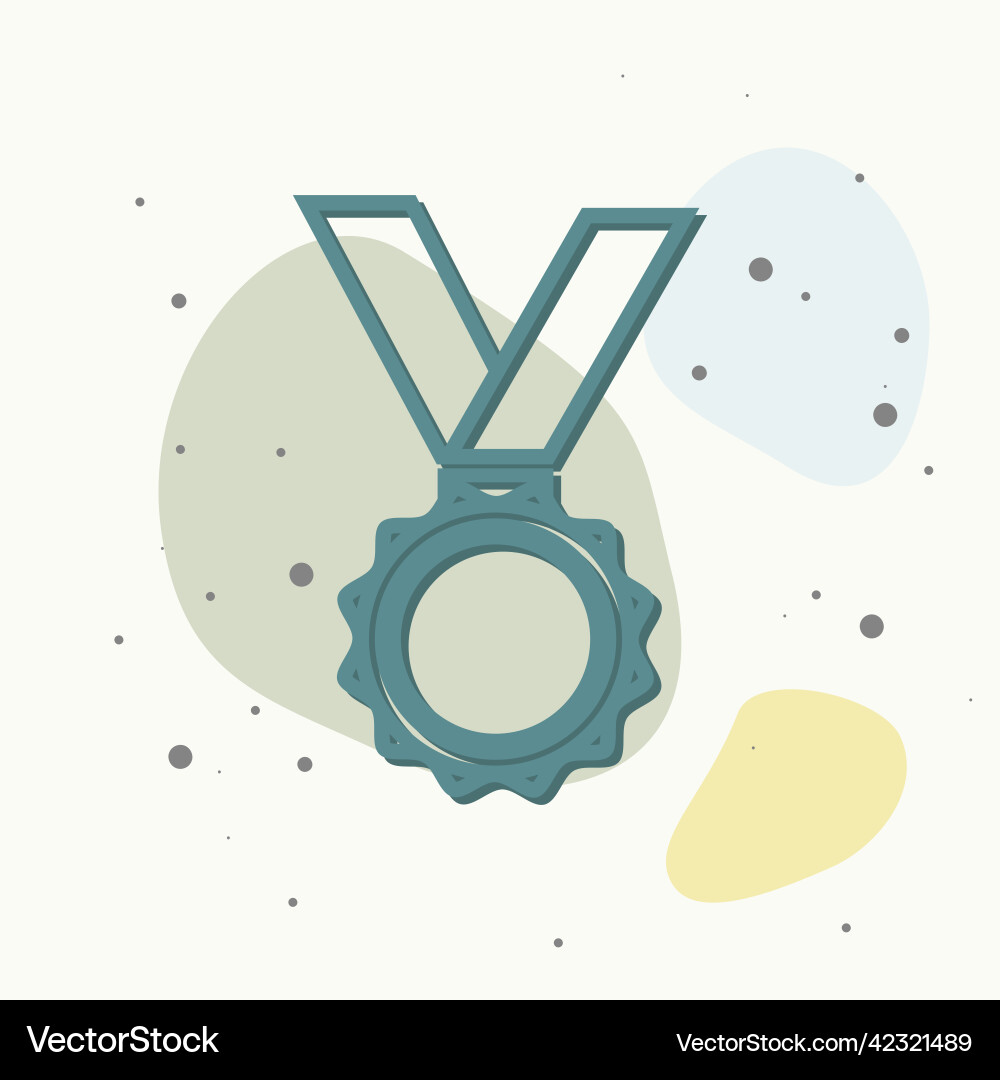 Icon medal of honor congratulations Icon medal of honor congratulations vector image