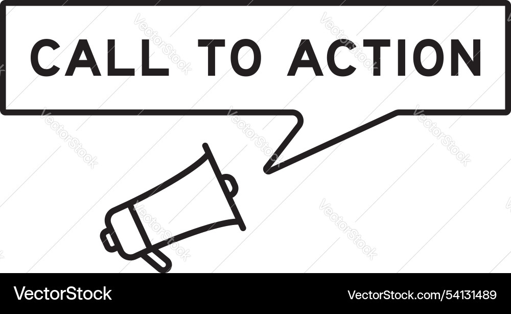 Megaphone icon with speech bubble in word call vector image