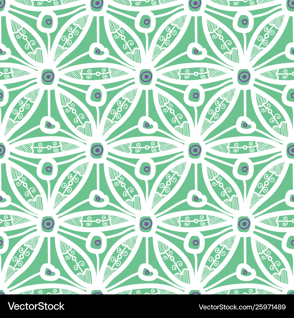 Seamless pattern design with hexagonal lace motif Seamless pattern design with hexagonal lace motif vector image
