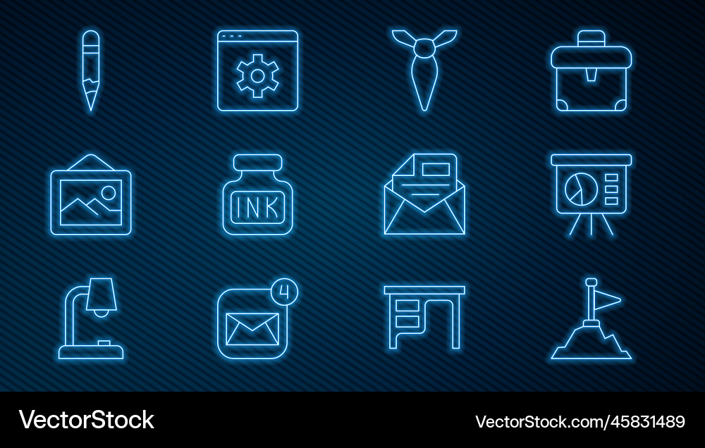 Set line mountains with flag on top board graph Set line mountains with flag on top board graph vector image