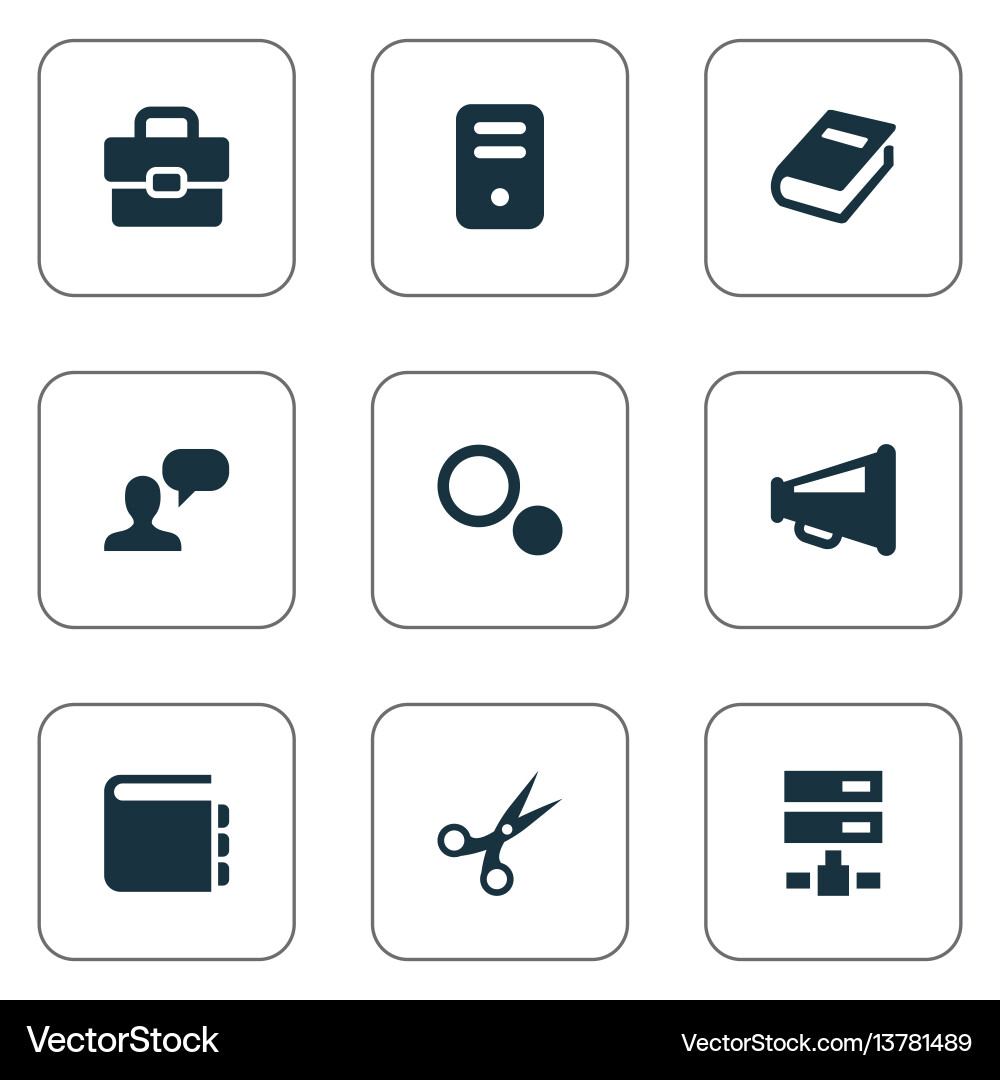 Set of simple icons Set of simple icons vector image
