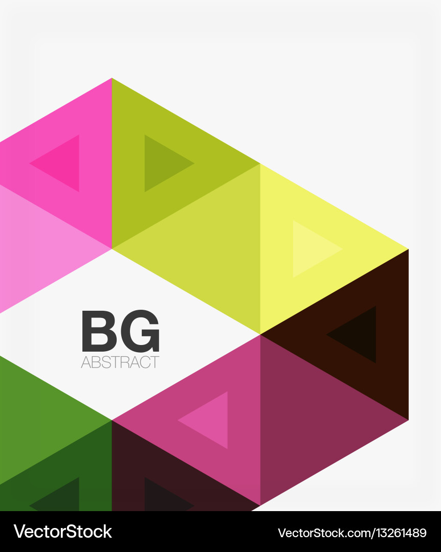 Triangles abstract background Vector Image