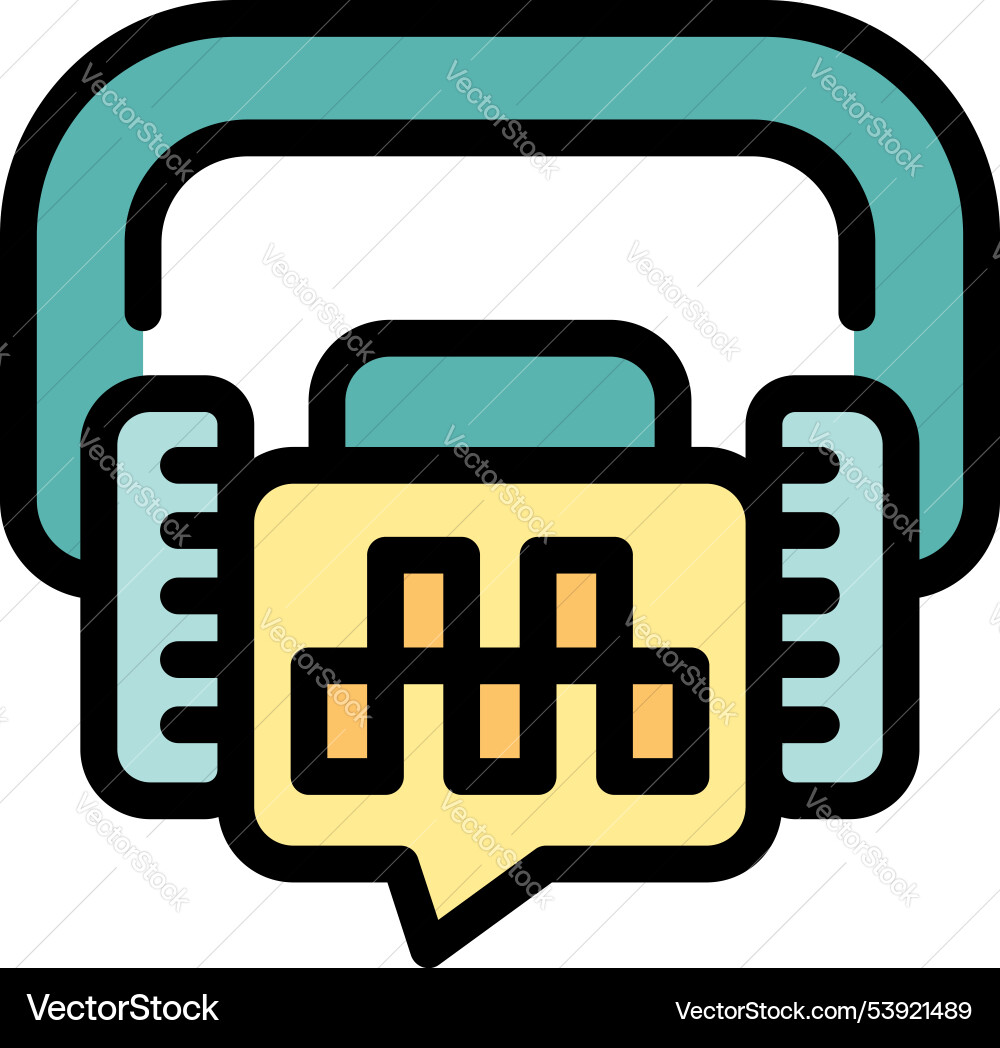 Voice assistant listening to user command Voice assistant listening to user command vector image