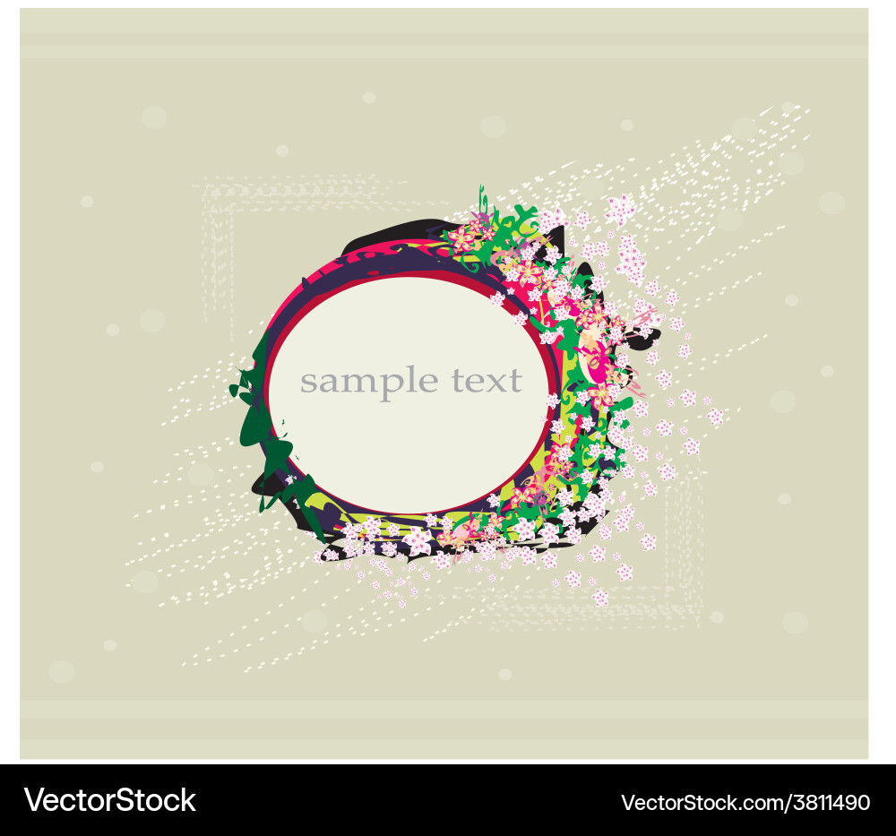Abstract frame with space for your text vector image