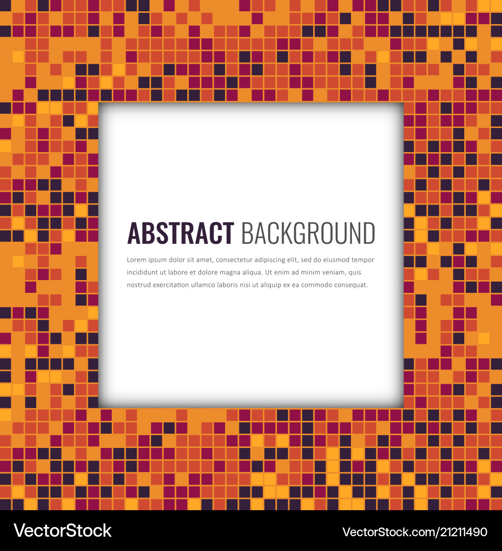 Abstract mosaic background with colorful pixels Abstract mosaic background with colorful pixels Vector Image