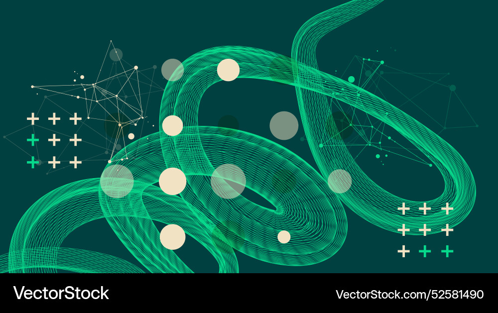 Abstract wave is made in a frame style template Abstract wave is made in a frame style template vector image