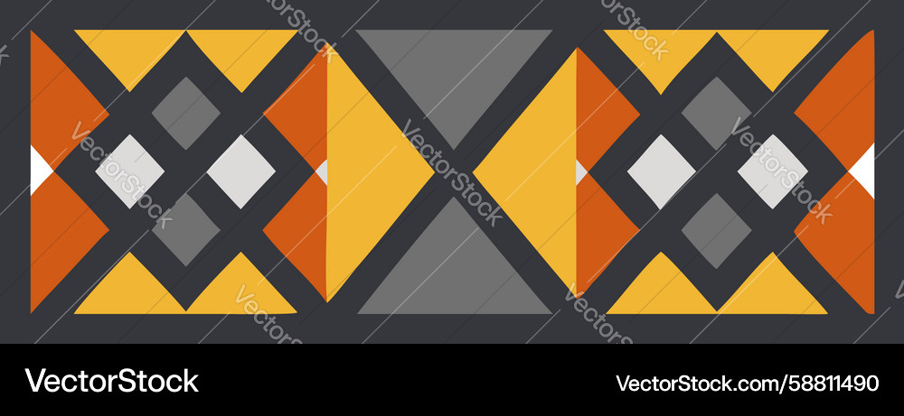 Bold geometric pattern with triangular Vector Image