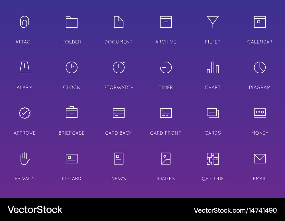 Business user interface ui icon set high quality vector image