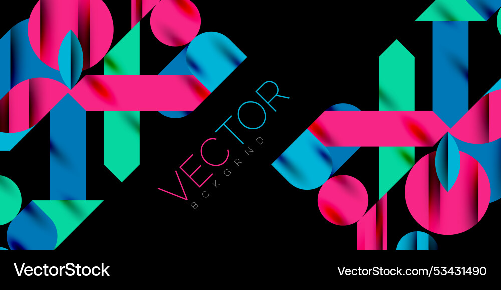 Colorful simple dynamic geometric forms circles Colorful simple dynamic geometric forms circles vector image