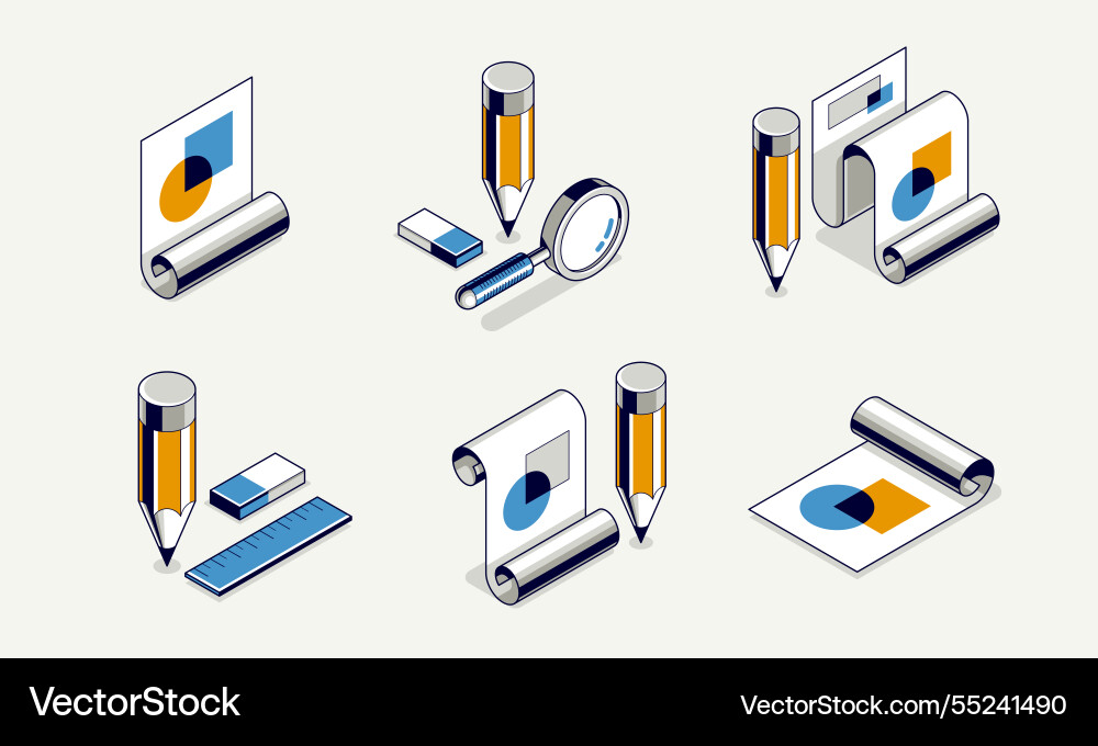 Engineering project concept paper document Engineering project concept paper document vector image