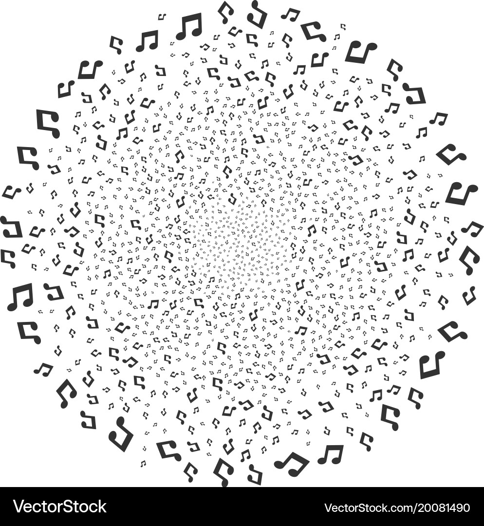 Exploding Music Spheres vector image
