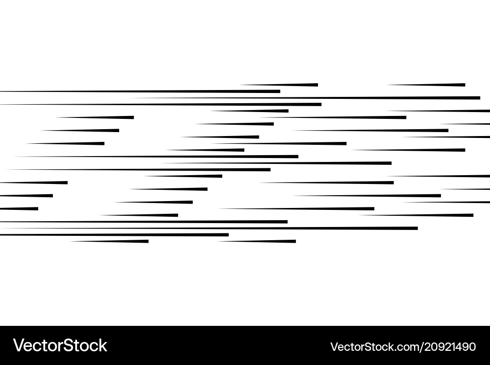 Isolated speed lines the effect of movement Isolated speed lines the effect of movement vector image