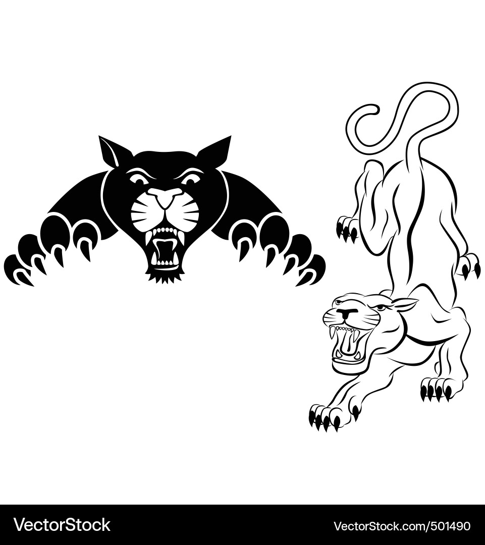 Panther Silhouette vector image