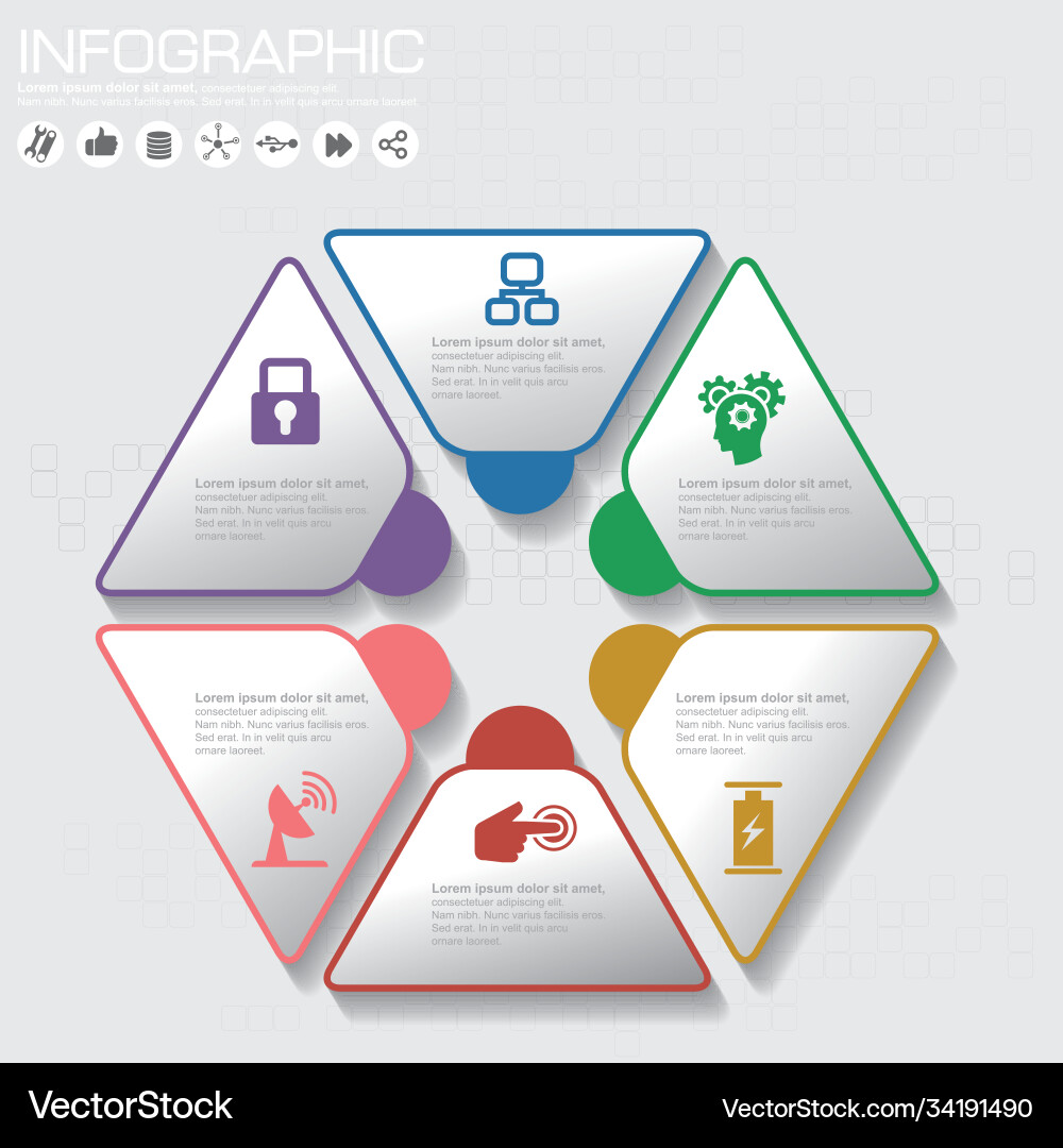 Part report with logo and icons set Part report with logo and icons set vector image