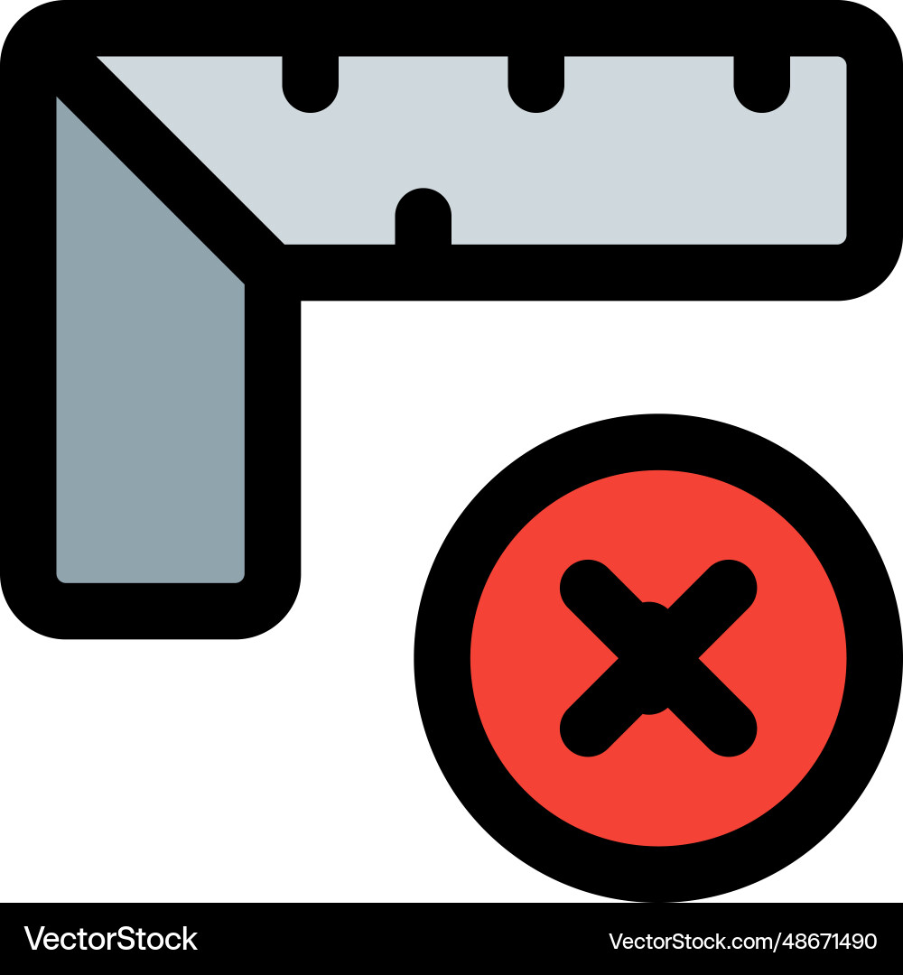 Removing the information of a corner ruler vector image