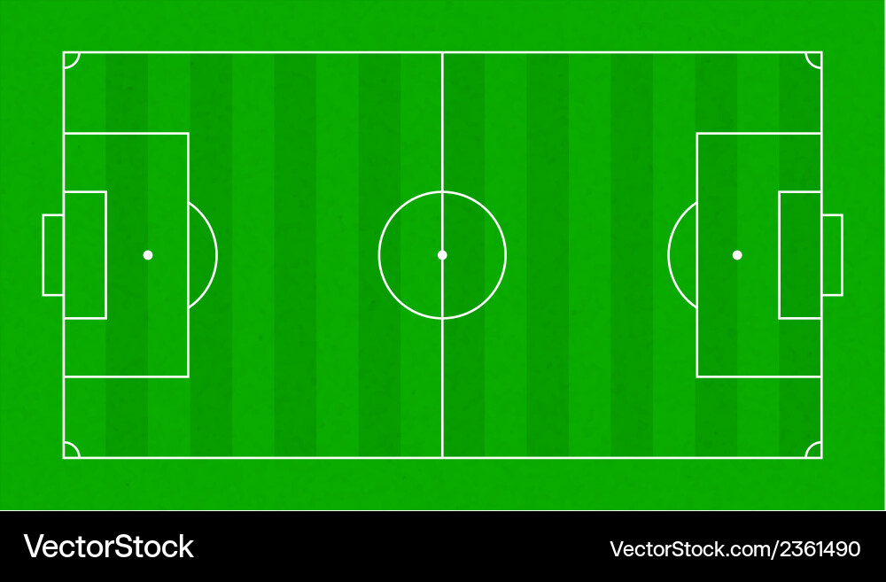 Textured grass soccer field football green Vector Image