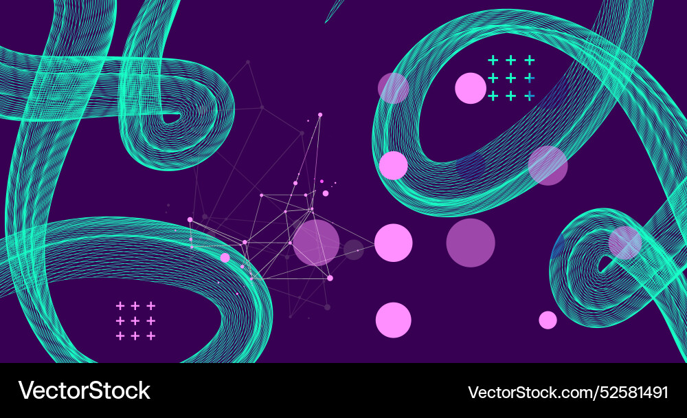 Abstract wave is made in a frame style template Abstract wave is made in a frame style template Vector Image