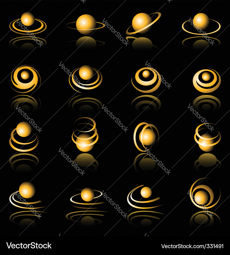 Dynamic Circular Symbols vector image