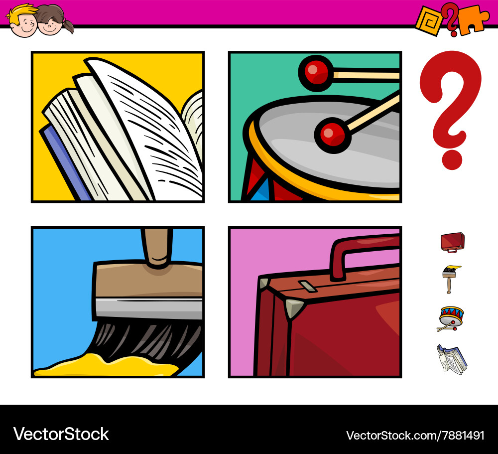 Educational activity for children Royalty Free Vector Image