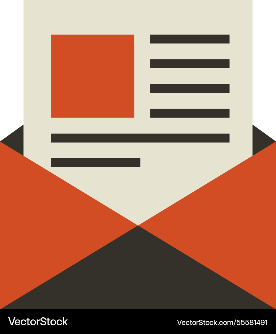 Email address flat web icon concept Email address flat web icon concept vector image