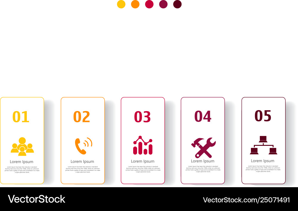 Infographic element with icons and options Infographic element with icons and options vector image