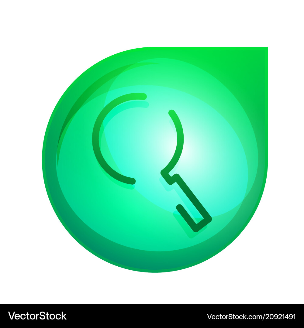 Search magnifier web button magnify icon modern Search magnifier web button magnify icon modern vector image