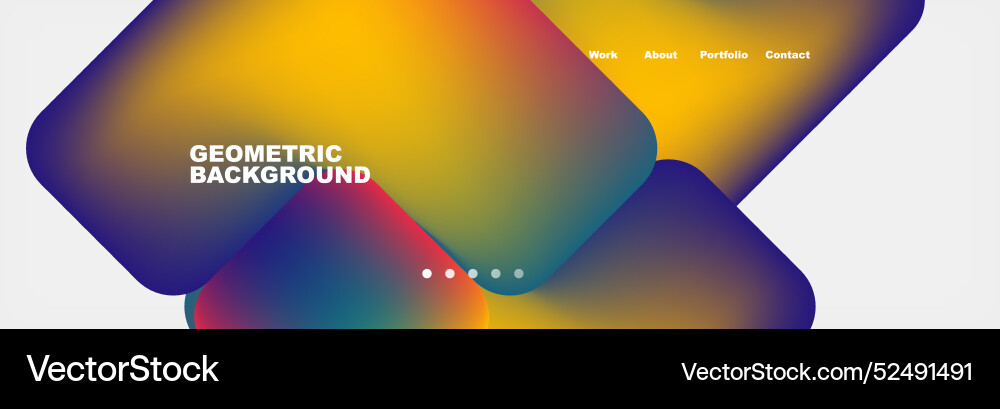 Square internet web page design template Square internet web page design template Vector Image