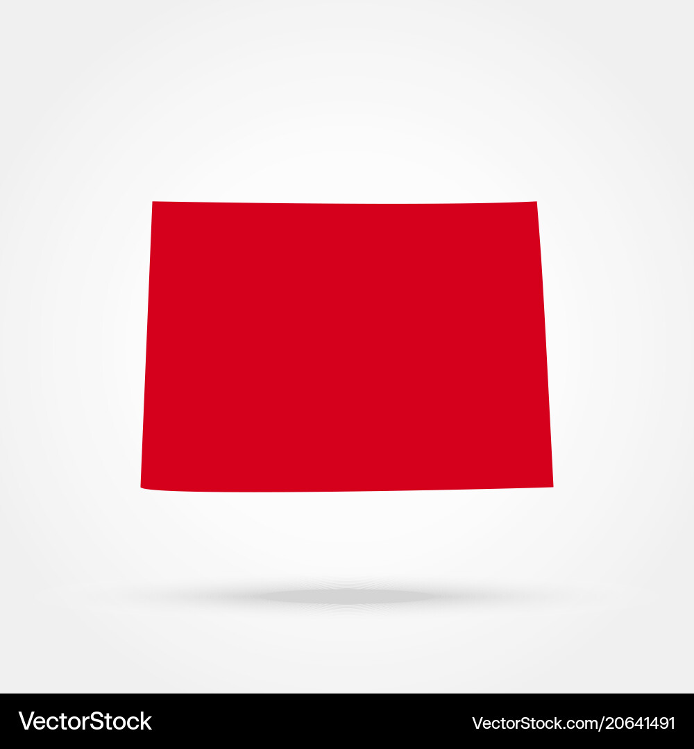 Us state of colorado on the map Vector Image
