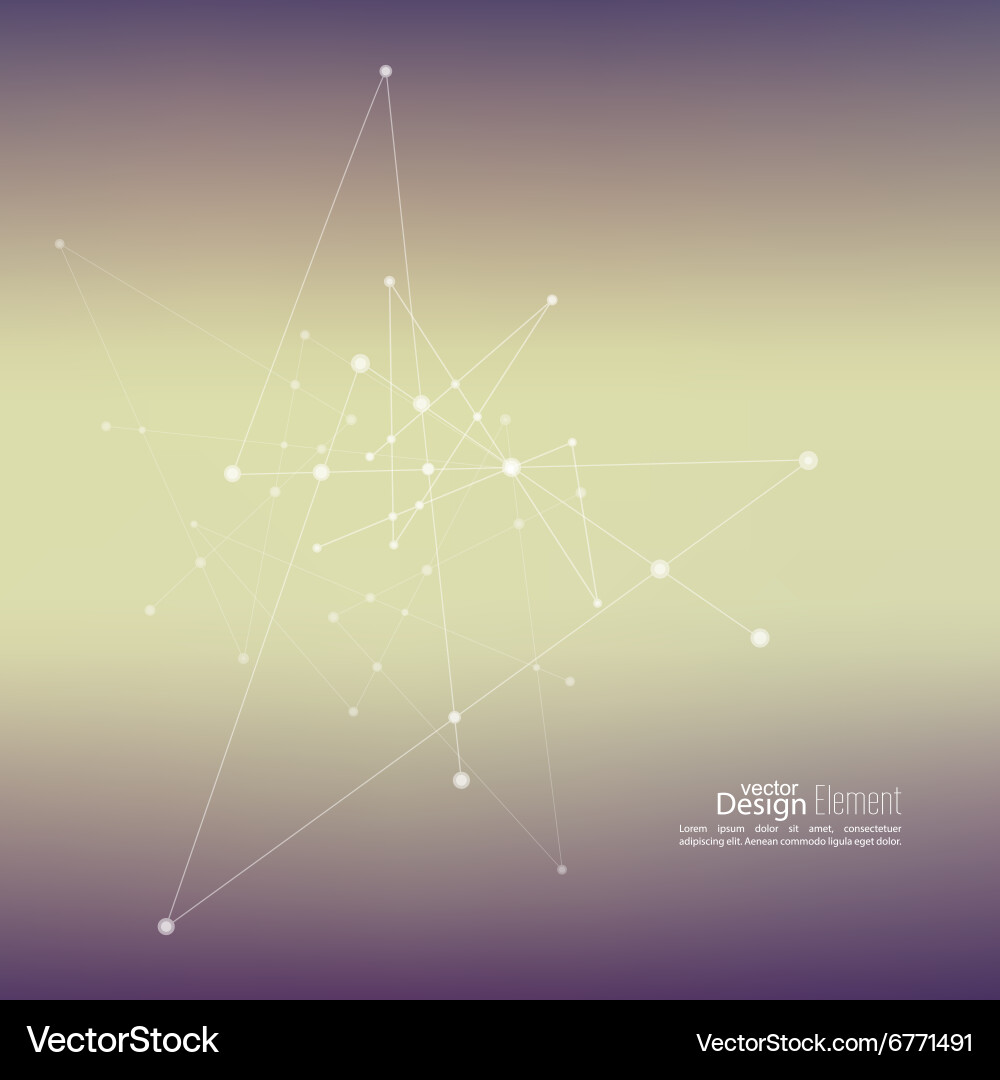 Virtual abstract background vector image