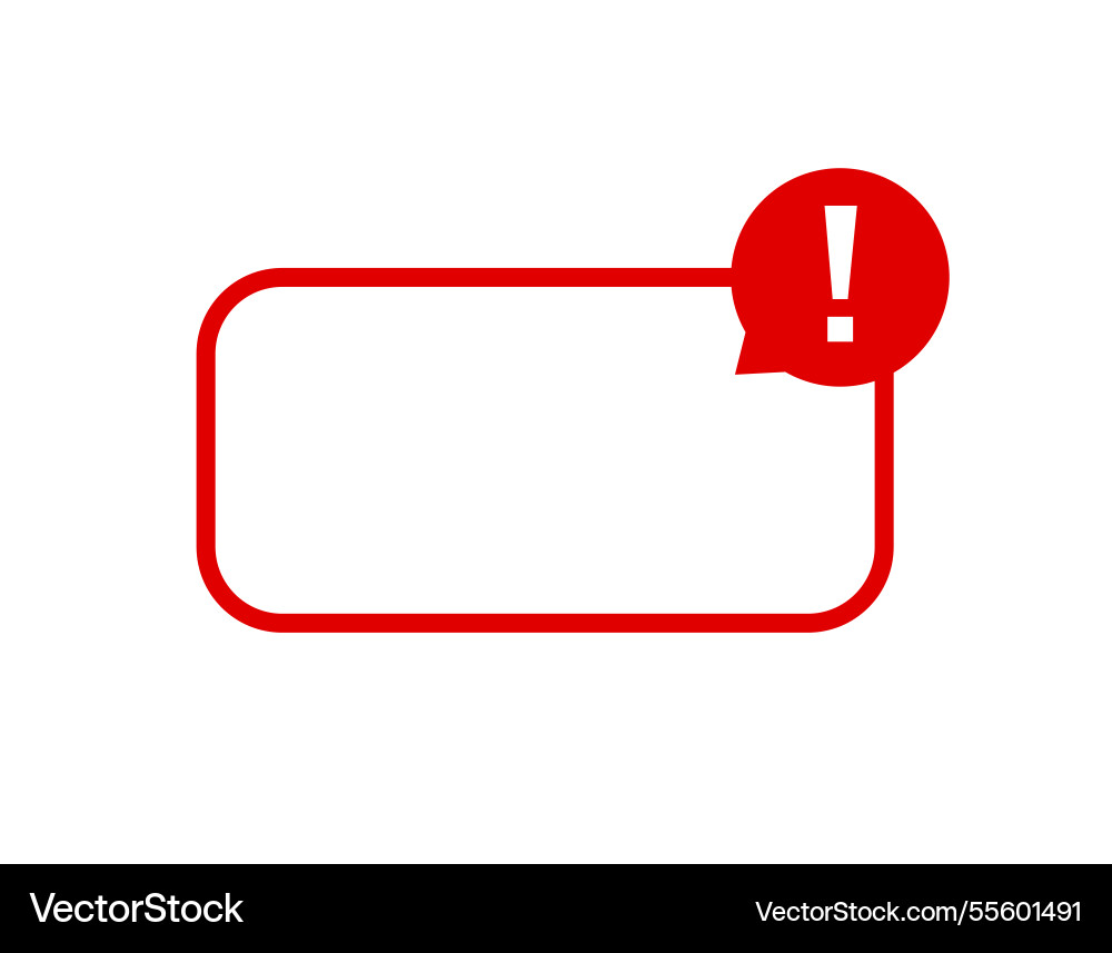 Warning sign with exclamation mark in simple vector image