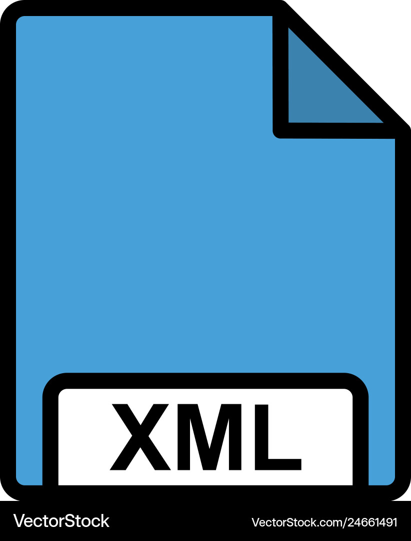 Xml icon vector image