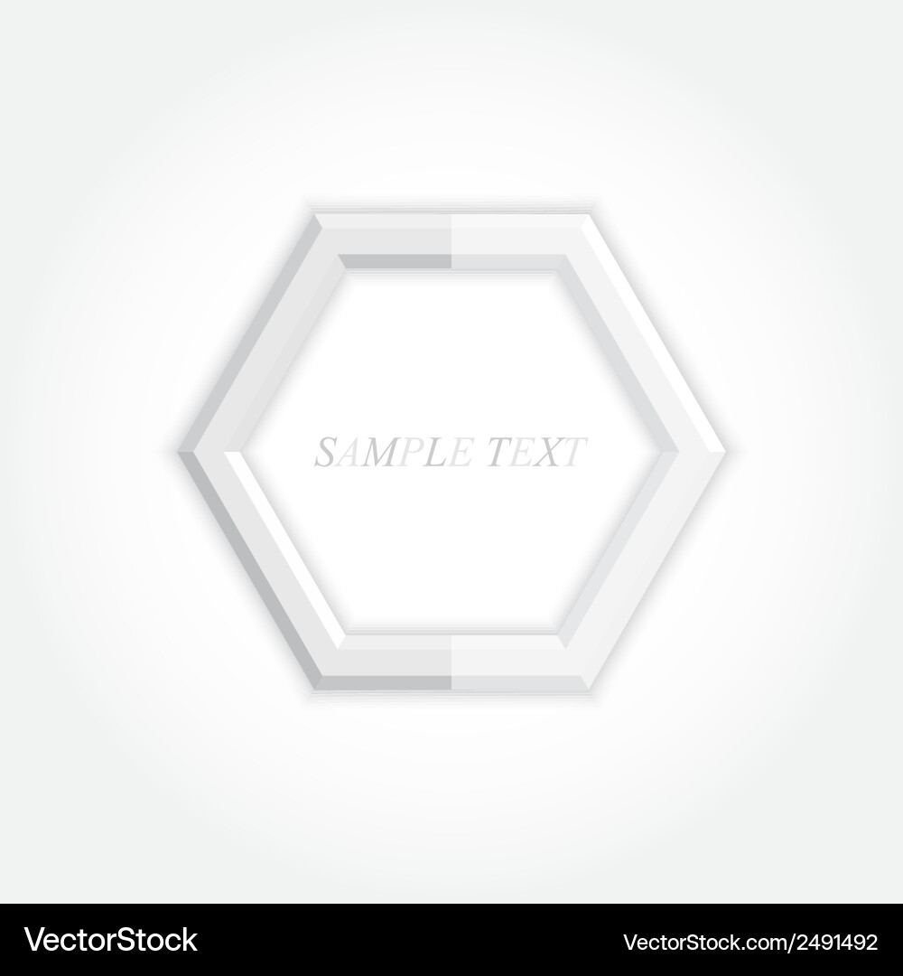 3d abstract background and hexagon icon design vector image