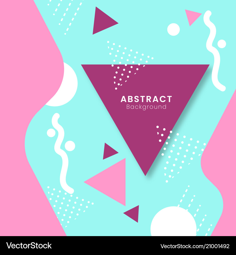 Abstract background with geometric style vector image