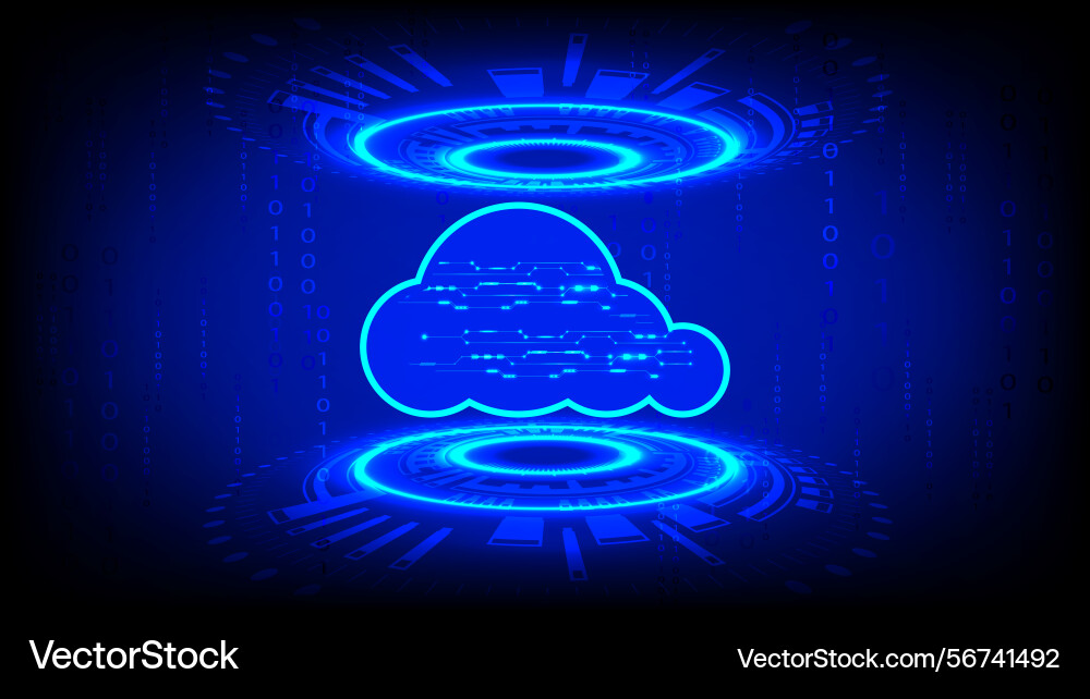 Cloud computing technology with icons Cloud computing technology with icons vector image