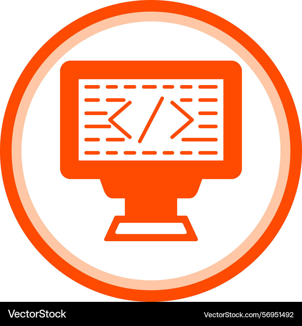 Coding icon vector image