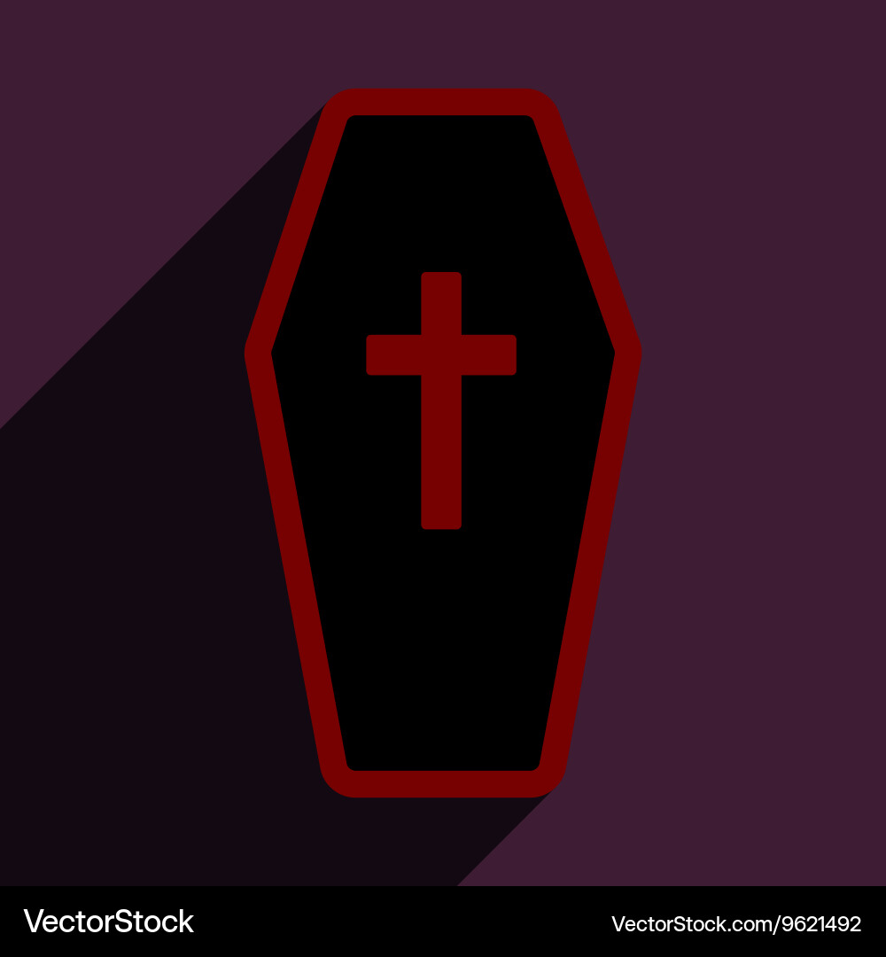 Flat with shadow icon and mobile application vector image