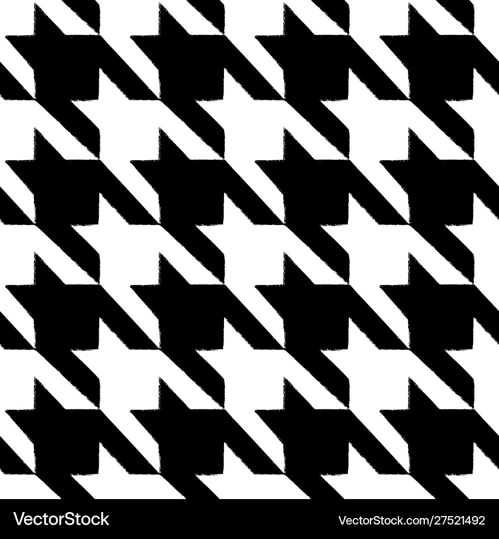 Houndstooth Pattern - Rough Check vector image