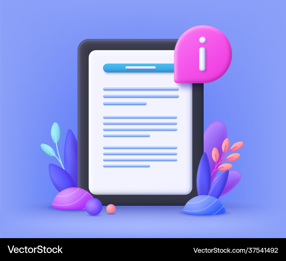 User guide manual concept for web banner Vector Image
