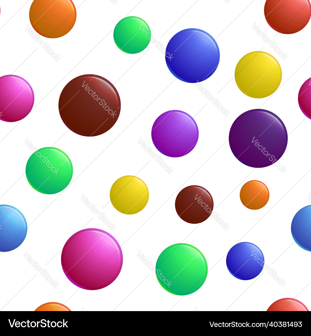 A pattern of multi-colored volumetric buttons A pattern of multi-colored volumetric buttons vector image