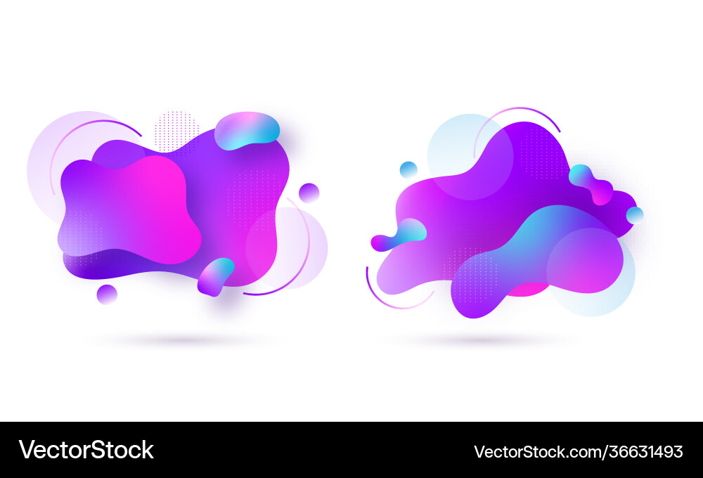 Abstract gradient fluid art pattern background Vector Image