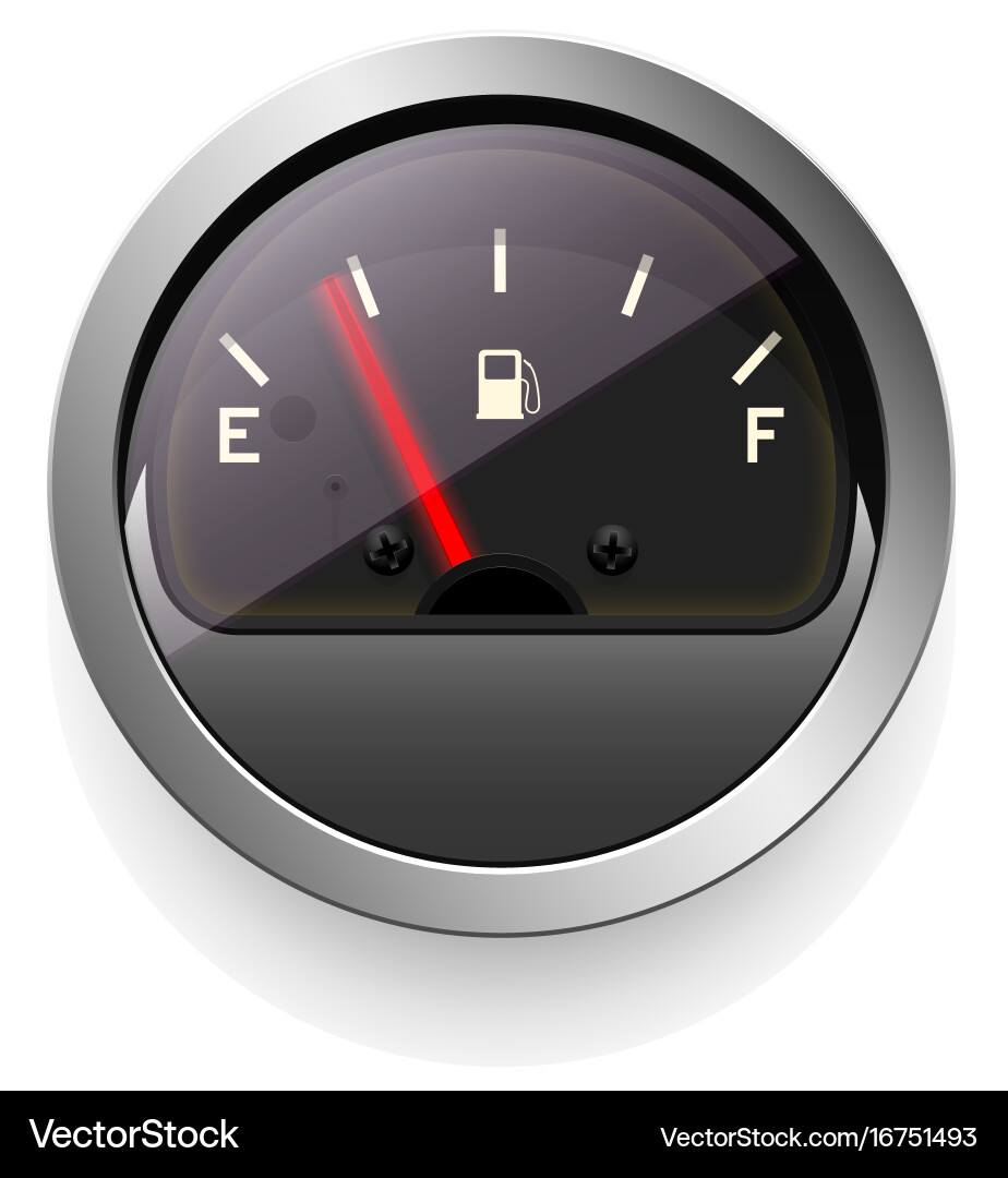 Analog indicator with an arrow the device vector image