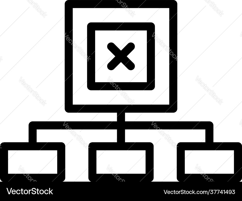 Api scheme icon outline style Api scheme icon outline style vector image