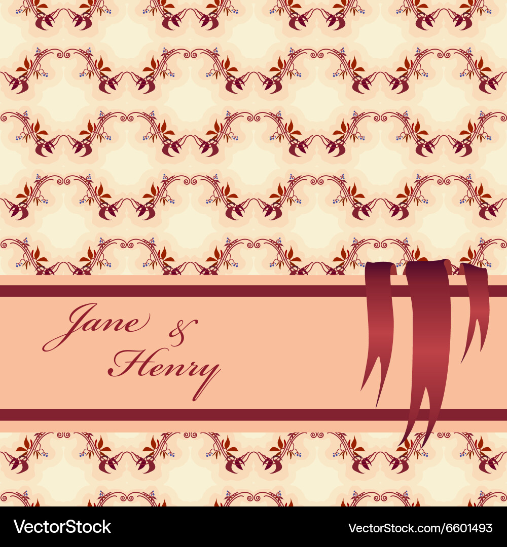 Background with pattern of autumn wild grape vector image