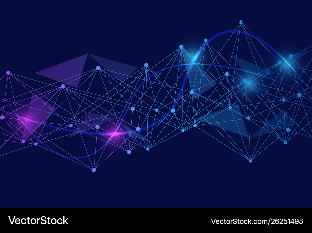 Big data visualization background modern Big data visualization background modern vector image