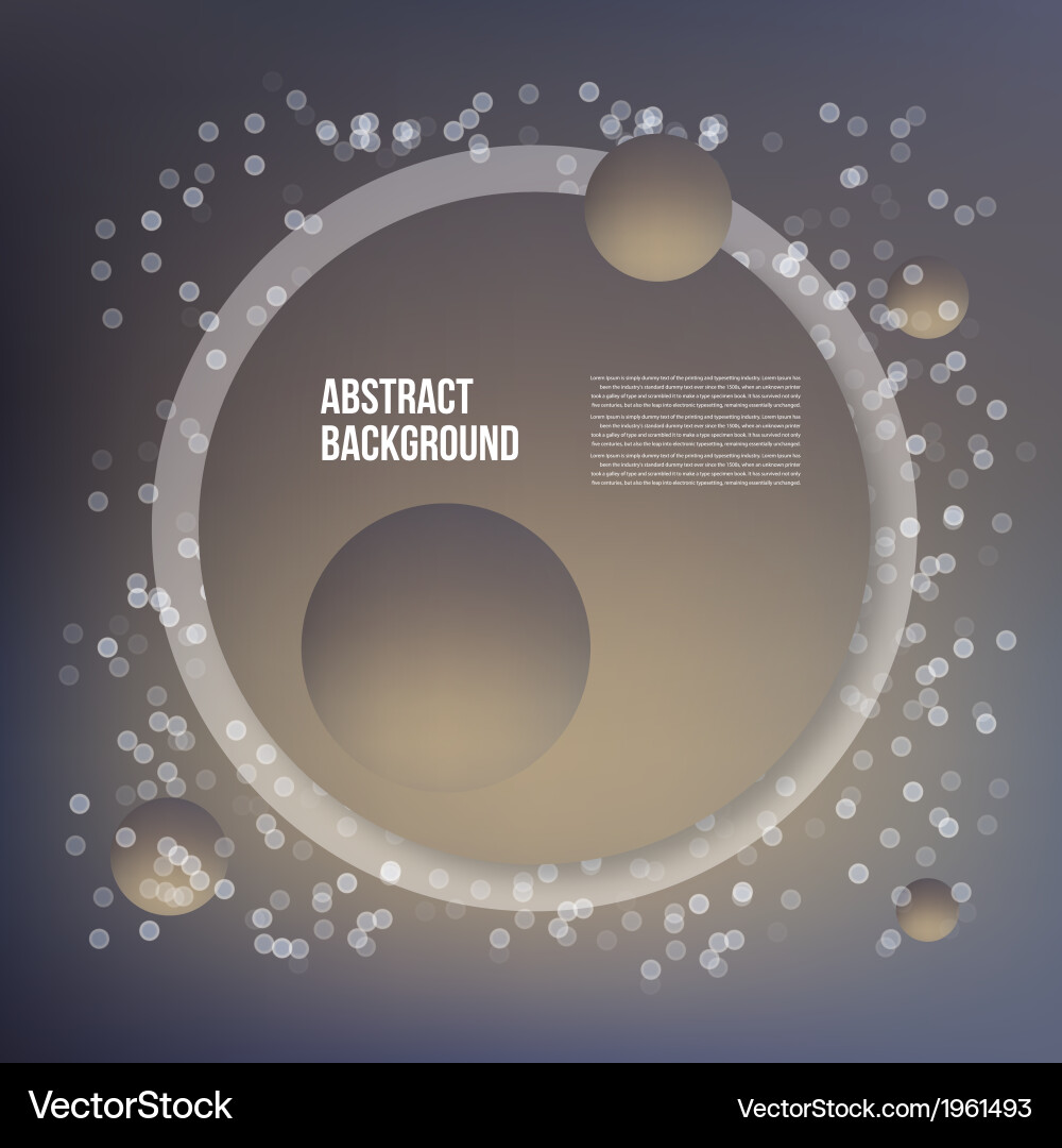 Circle object design trend and transparent vector image